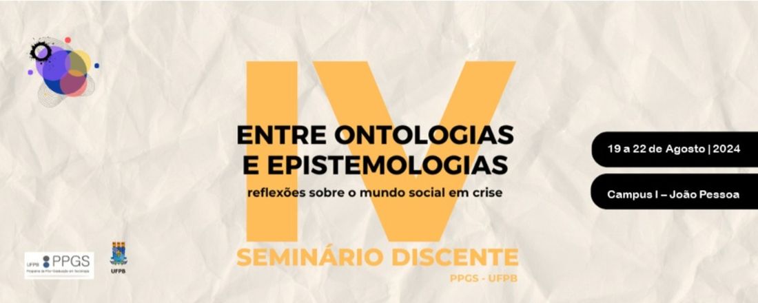 IV Seminário Discente - PPGS-UFPB