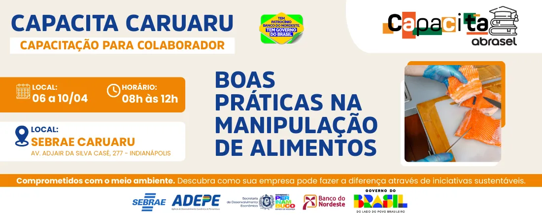 Capacita Caruaru - Boas Práticas na Manipulação de Alimentos