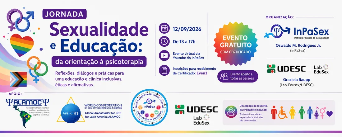 Jornada Sexualidade e Educação: da orientação à psicoterapia