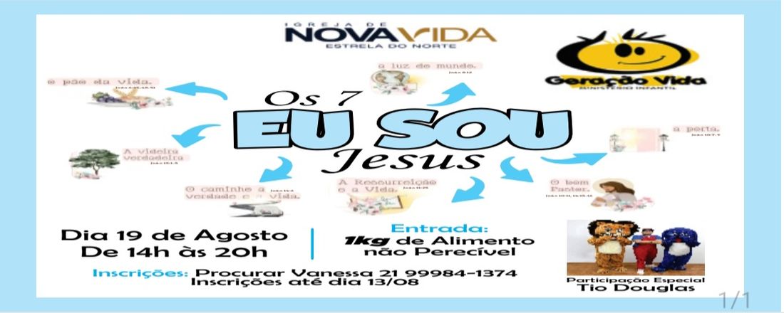 Congresso Infantil "Os 7 Eu Sou de Jesus"