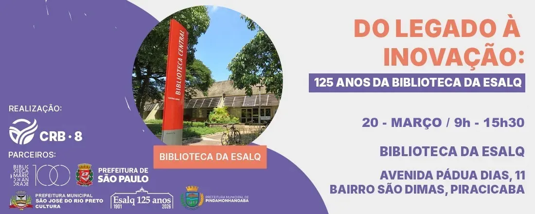 Dia da(o) Bibliotecária(o) 2026 - Piracicaba (SP)