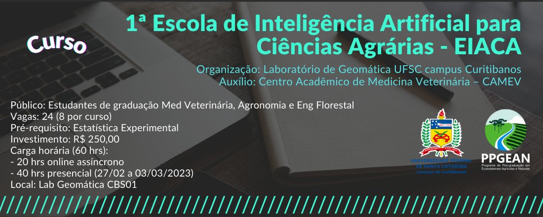 1ª Escola de Inteligência Artificial para Ciências Agrárias - EIACA