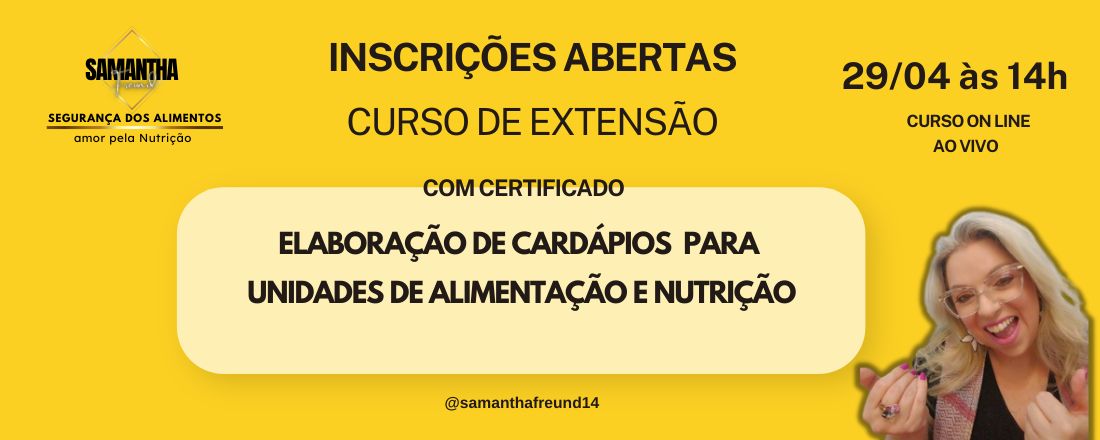 ELABORAÇÃO DE CARDÁPIOS PARA UNIDADES DE ALIMENTAÇÃO E NUTRIÇÃO