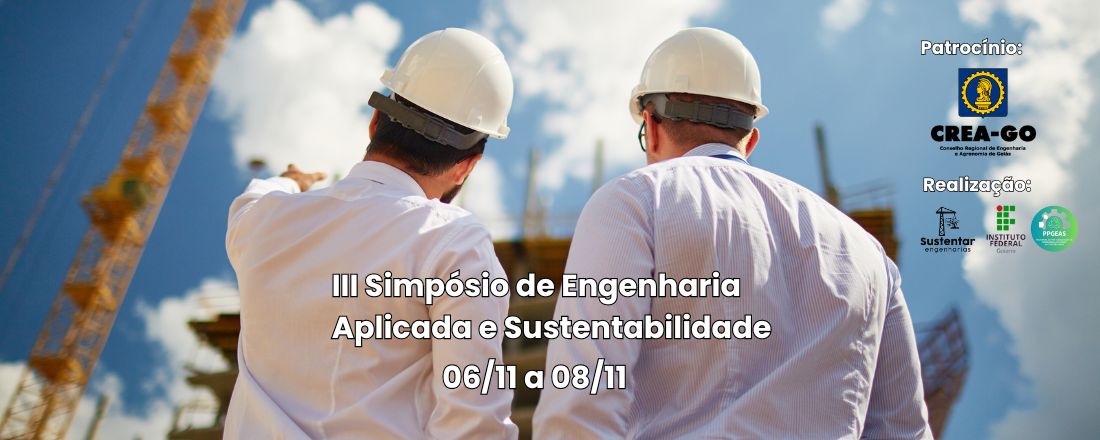 III Simpósio de Engenharia Aplicada e Sustentabilidade.