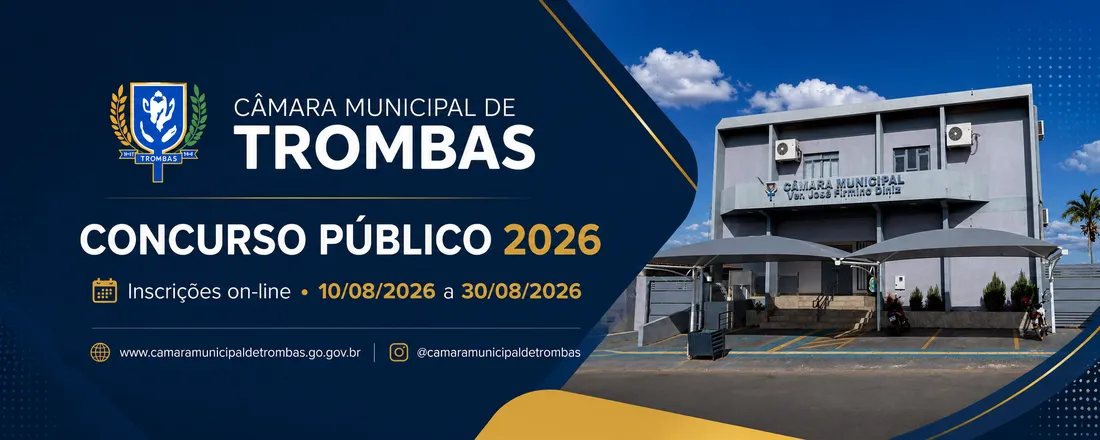 INSCRIÇÃO CONCURSO CÂMARA MUNICIPAL DE TROMBAS