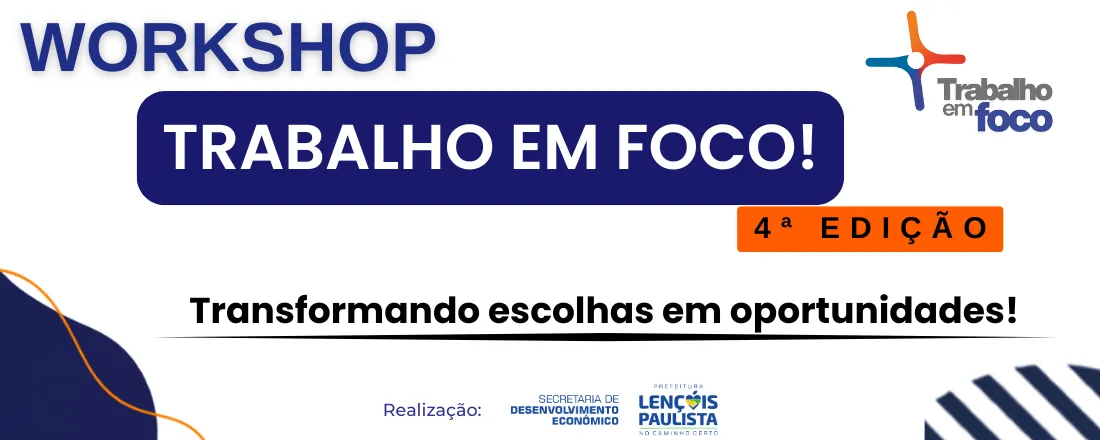 4º Workshop Trabalho em Foco