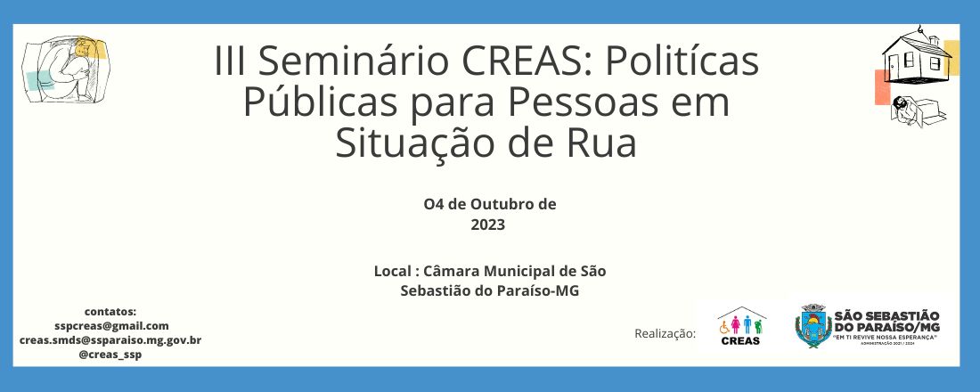 III Seminario CREAS: Politícas Públicas para Pessoas em Situação de rua