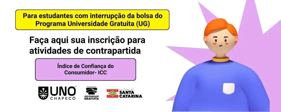 Oportunidade Contrapartida UG (2026/1) -  Índice de Confiança do Consumidor - ICC