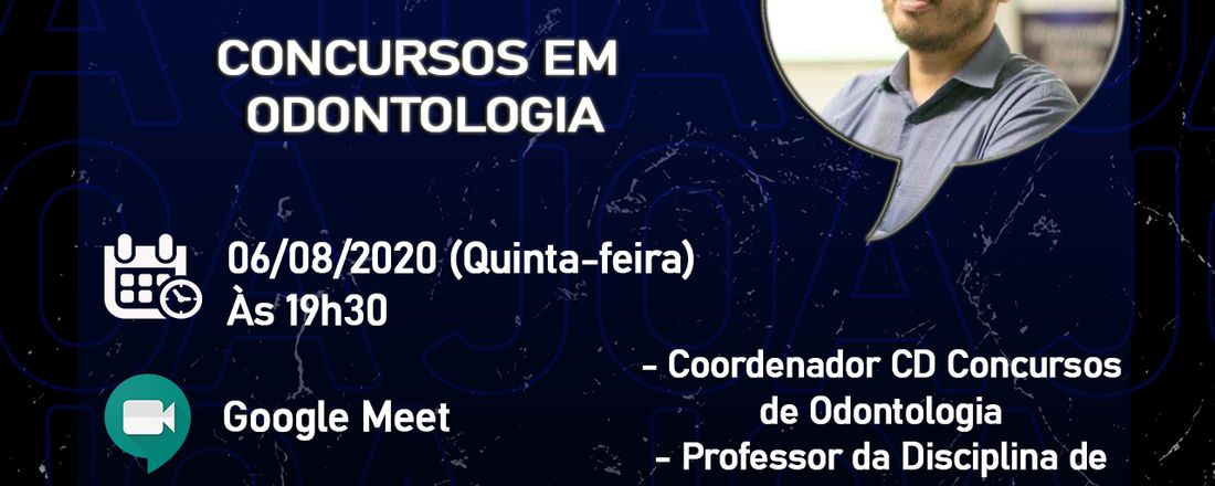 JOA MEETING - 06/08 - CONCURSOS EM ODONTOLOGIA