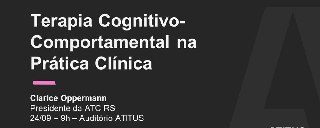 Terapia Cognitivo-Comportamental na Prática Clínica