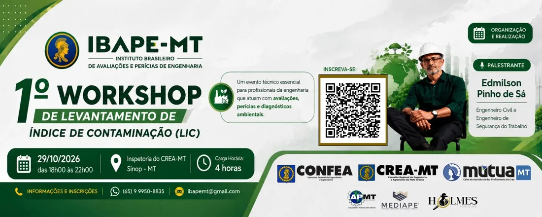 1º Workshop de Levantamento de Índice de Contaminação - LIC (Sinop/MT)