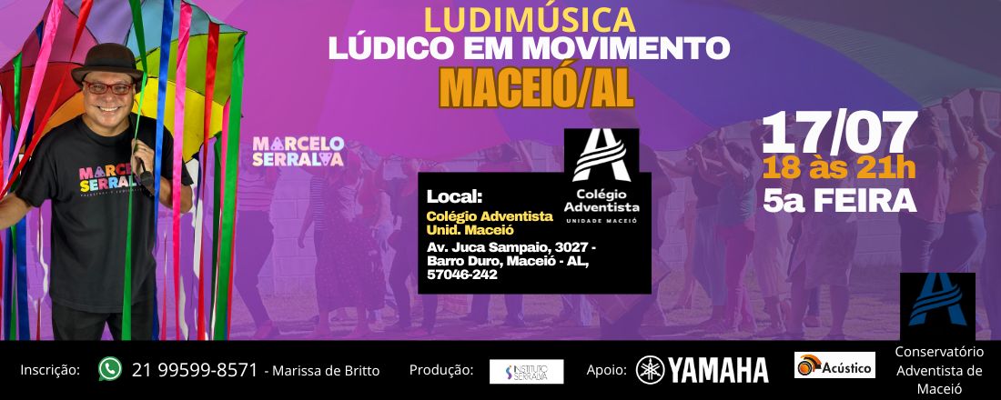 LUDIMÚSICA 2025 - LÚDICO EM MOVIMENTO EM MACEIÓ AL