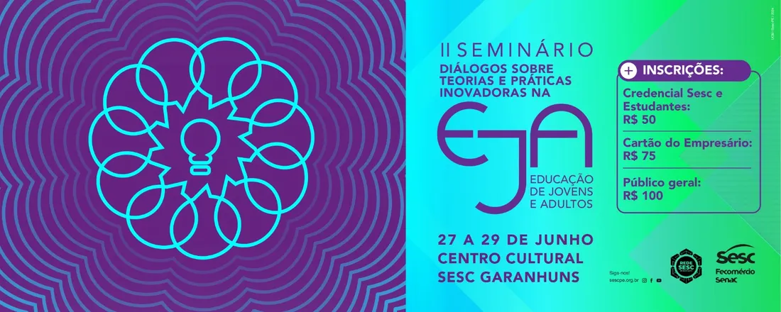 II Seminário - Diálogos sobre Teorias e Práticas Inovadoras na EJA