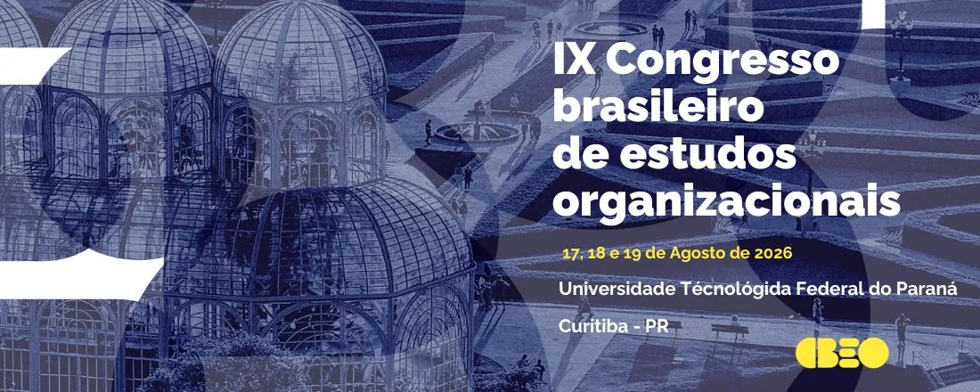 IX CONGRESSO BRASILEIRO DE ESTUDOS ORGANIZACIONAIS - CBEO