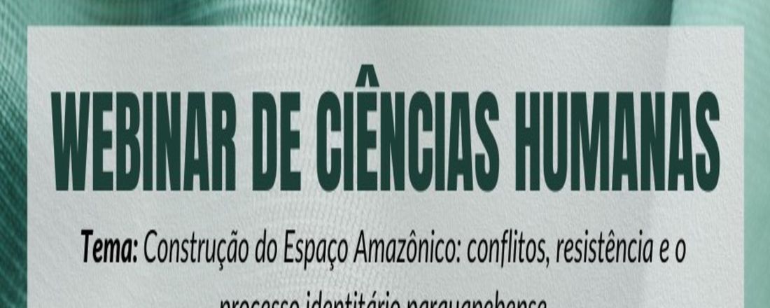 Webinar de Ciências Humanas